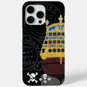 ANTIEK GALLEON- EN PIRATE-BEHANDELING iPhone 15 PRO MAX HOESJE
