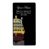 ANTIEK GALLEON ETIKET (Voorkant)