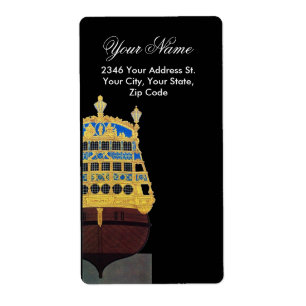 ANTIEK GALLEON ETIKET