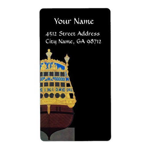 ANTIEK GALLEON ETIKET (Voorkant)