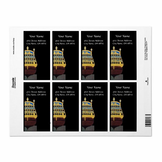 ANTIEK GALLEON ETIKET (Full Sheet)