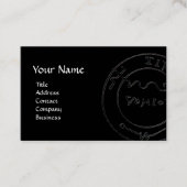 ANTIEK GALLEON, PIRATE BEHANDELING MAAKT zwart Visitekaartje (Voorkant)