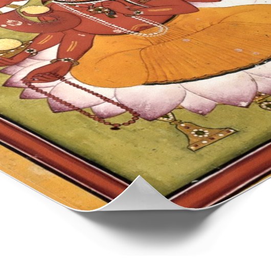 Antiek Ganesh Poster (Hoek)