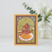 Antiek Ganesh Print Briefkaart (Staand voorkant)