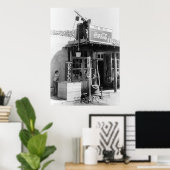 Antiek gasstation: 1940 poster (Thuiskantoor)