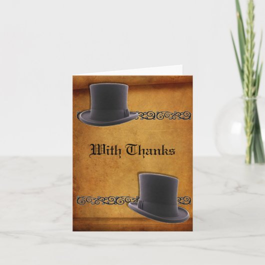 Antiek Gay Wedding Custom Dank u Kaarten (Voorkant)