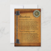 Antiek Gay Wedding Custom Driving Direction Card Kaart (Voorkant)