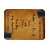 Antiek Gay Wedding Custom Save-the-Date Magneten (Horizontaal)