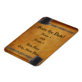 Antiek Gay Wedding Custom Save-the-Date Magneten (Linkerzijde)