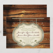 Antiek gebarentaal - Uitnodigingen voor landhuweli (Voorkant / Achterkant)