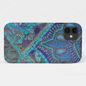 Antiek geborduurd geborduurd textiel Case-Mate iPhone case (Achterkant (horizontaal))