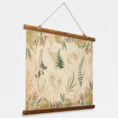 Antiek gebundeld hout met flessen en fleshout hangend wandkleed (Gebogen)