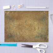 Antiek Geel Goud Scratches Tissuepapier (Craft)