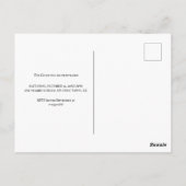 Antiek gehakt huis aangepaste Halloween uitnodigin Briefkaart (Achterkant)