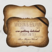 Antiek gehitte trouwe weddenschappen kaart (Voorkant / Achterkant)