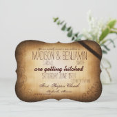 Antiek gehitte trouwe weddenschappen kaart (Staand voorkant)