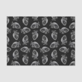 Antiek geïllustreerd Hearts Pattern  Heart Tissuepapier (Voorkant)