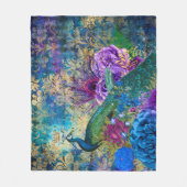 Antiek geïllustreerd perceel- en bloembollen fleece deken (Voorkant)