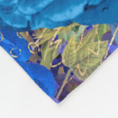 Antiek geïllustreerd perceel- en bloembollen fleece deken (Hoek)