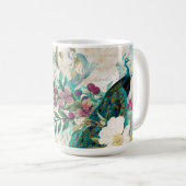 Antiek geïllustreerd perceel- en bloembollen koffiemok (Voorkant rechts)