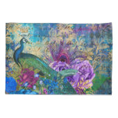 Antiek geïllustreerd perceel- en bloembollen kussensloop (Achterkant)