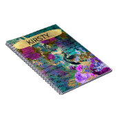 Antiek geïllustreerd perceel- en bloembollen notitieboek (Rechterzijde)