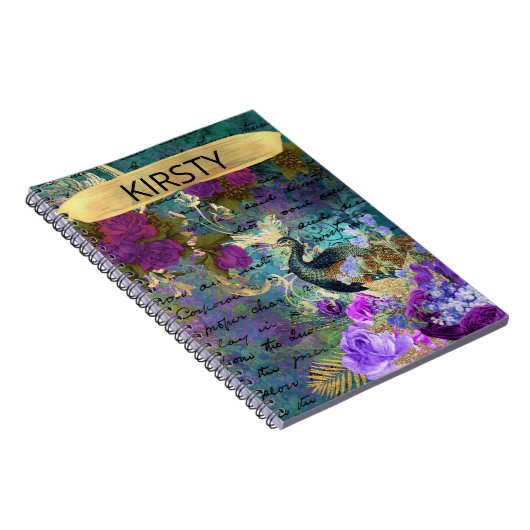 Antiek geïllustreerd perceel- en bloembollen notitieboek (Rechterzijde)