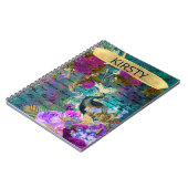 Antiek geïllustreerd perceel- en bloembollen notitieboek (Linkerzijde)