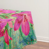 Antiek geïllustreerd perceel- en bloembollen tafelkleed (Voorbeeld)