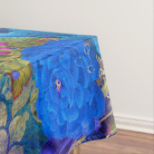 Antiek geïllustreerd perceel- en bloembollen tafelkleed (Voorbeeld)