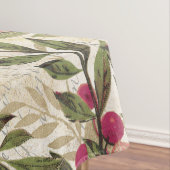 Antiek geïllustreerd perceel- en bloembollen tafelkleed (Voorbeeld)