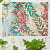 Antiek geïllustreerd perceel- en bloembollen theedoek (Gevouwen)