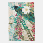 Antiek geïllustreerd perceel- en bloembollen theedoek (Verticaal)