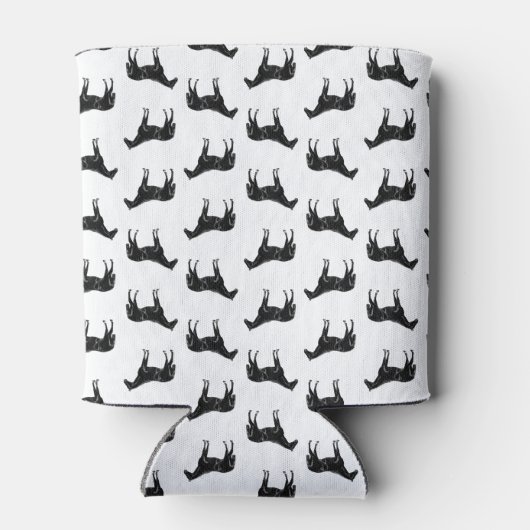 Antiek Geïllustreerde Paarden AANGEPASTE ACHTERGRO Blikjeskoeler (Achterkant)