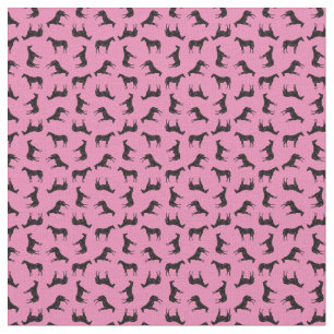 Antiek geïllustreerde paarden Western CUSTOM BG C Stof