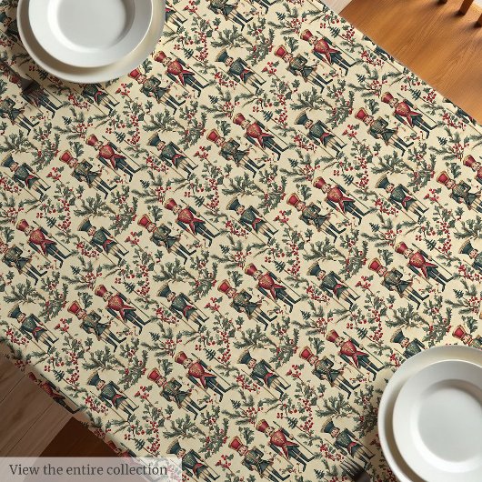 Antiek-geïnspireerde tafelkleed notenkrakers