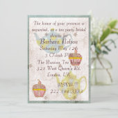 Antiek geïnspireerde uitnodiging voor theaterparti (Staand voorkant)