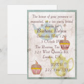 Antiek geïnspireerde uitnodiging voor theaterparti (Voorkant / Achterkant)