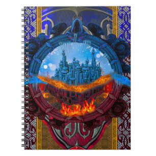 Antiek gekanteld fantasy sprookje boek I Notitieboek
