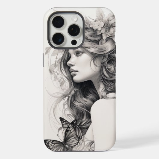 Antiek gekleurd, nog steeds fijn kunstschilder iPhone hoesje (Achterkant)