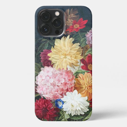 Antiek gekleurd, nog steeds fijn kunstschilder iPhone hoesje (Achterkant)