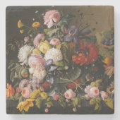 Antiek gekleurd, nog steeds fijn kunstschilder stenen onderzetter (Voorkant)