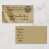 Antiek gekleurd papier Briefkaart Visitekaartje (Voorkant / Achterkant)