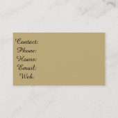 Antiek gekleurd papier Briefkaart Visitekaartje (Achterkant)