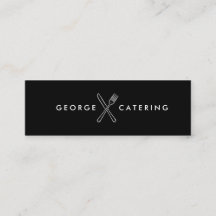 Antiek Gekruist Vork Mes Logo Catering Zwart