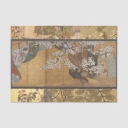 Antiek gelakte kersenbloesems tissuepapier