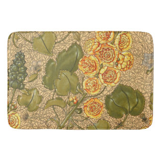 Antiek gele bloemen badmat