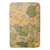 Antiek gele bloemen badmat (Voorkant Verticaal)
