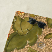 Antiek gele bloemen strandlaken (In situ)