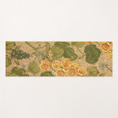 Antiek Gele Bloemen Yoga Mat (Voorkant (horizontaal))